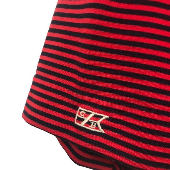 Cutter & Buck Men's Golf Polo Size Medium DryTec Red and Navy Blue EUC - Picture 4 of 6